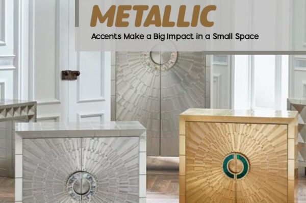 How silver and metallic accents make a big impact in a small space