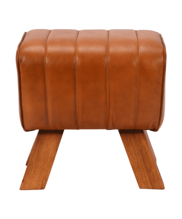 Leather Ottoman Stool