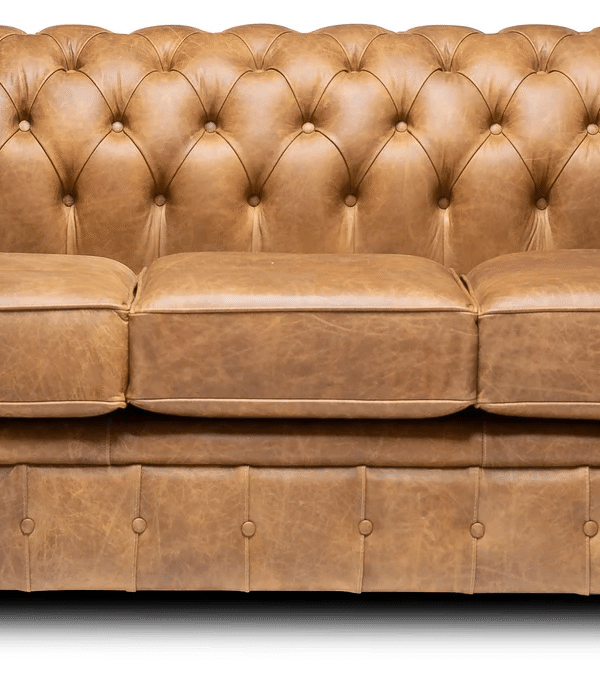 Chesterfield Real Leather Sofa | 3 Seater