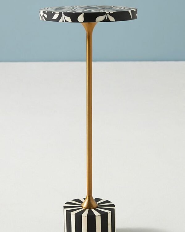 Floral Bone Inlay End table