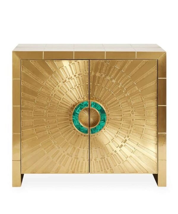 Brass Wooden Cabinet