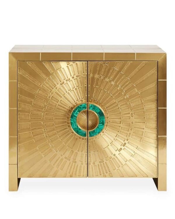 Brass Wooden Cabinet