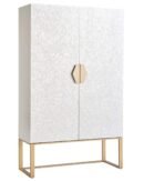 Mother of Pearl Inlay Bar Cabinet