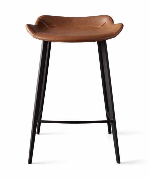 Faux Leather Counter Stool