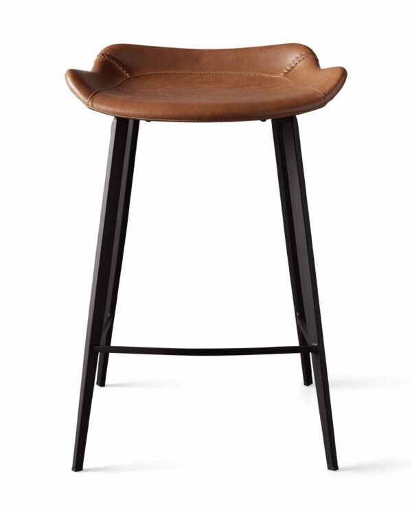 Faux Leather Counter Stool