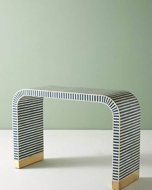 Bone Inlay Waterfall Console