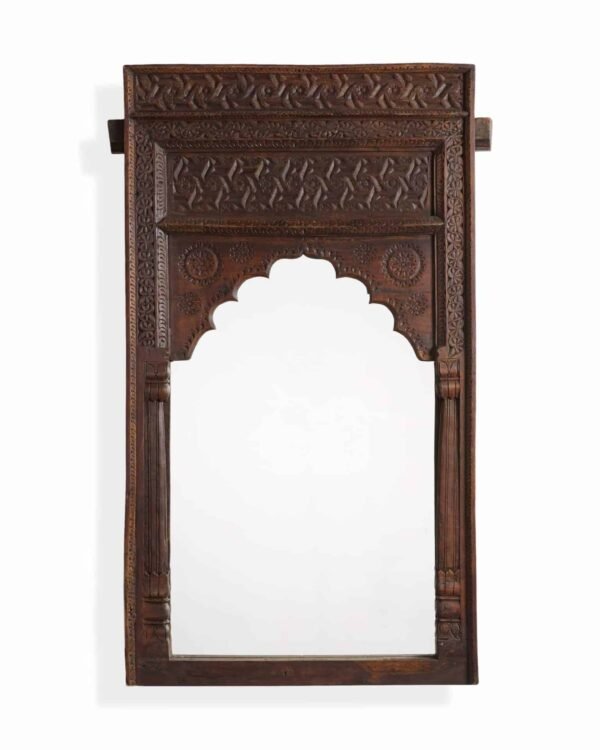 Naina Wooden Wall Mirror