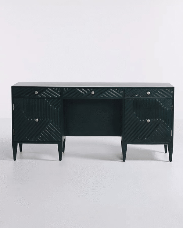 Handcarved Wooden Office Desk