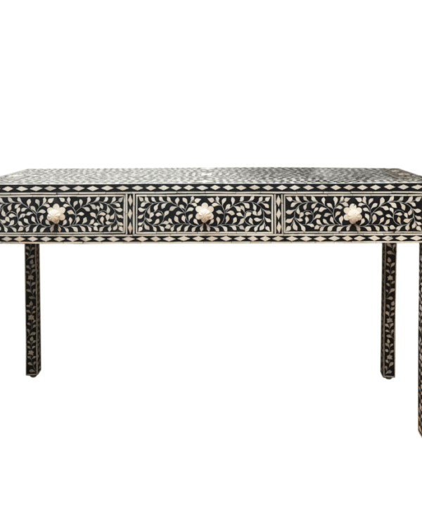 Floral Bone Inlay Console / Desk