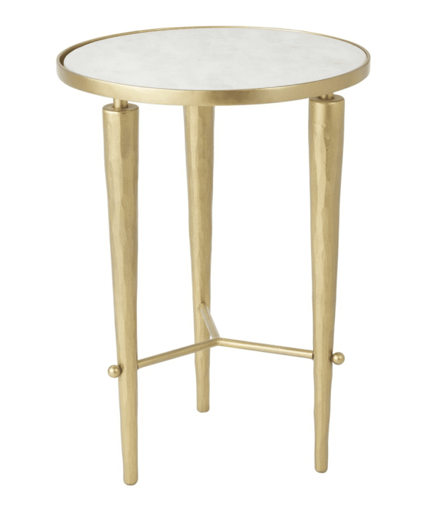 Brass Accent Side Table