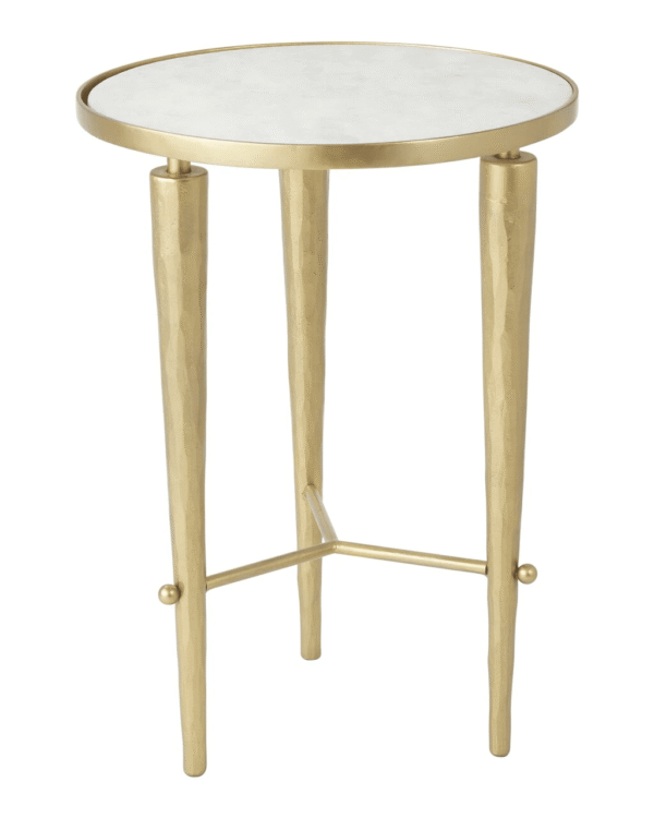Brass Accent Side Table