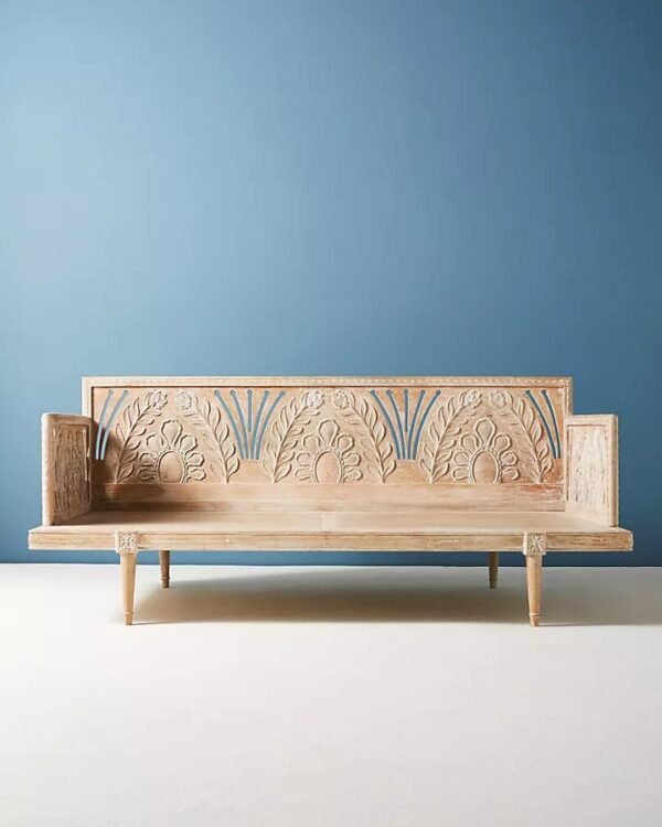 Carved Wooden Daybed / Lounge