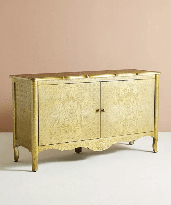 Brass Embossed Buffet