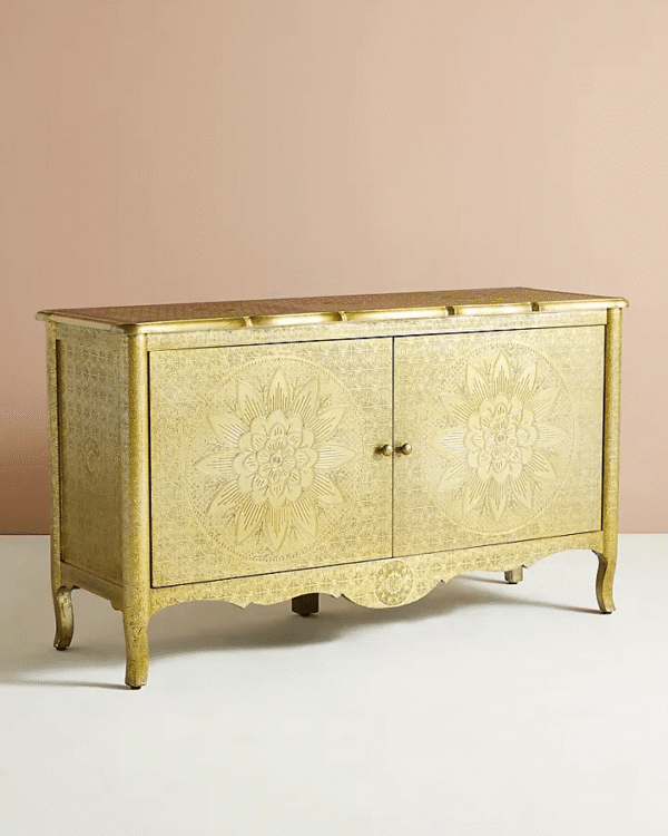 Brass Embossed Buffet