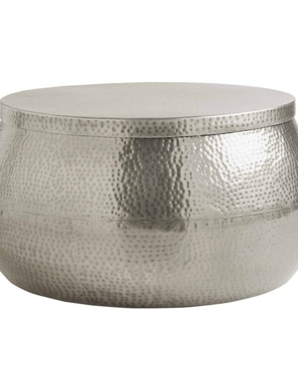 Hammered Coffee Table in Silver/Gold Finish