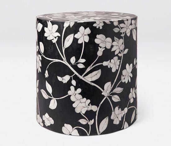 Jia Bone Inlay Round Side Table