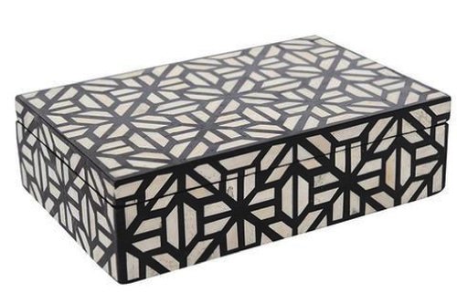 Bone Inlay Box Spider Pattern