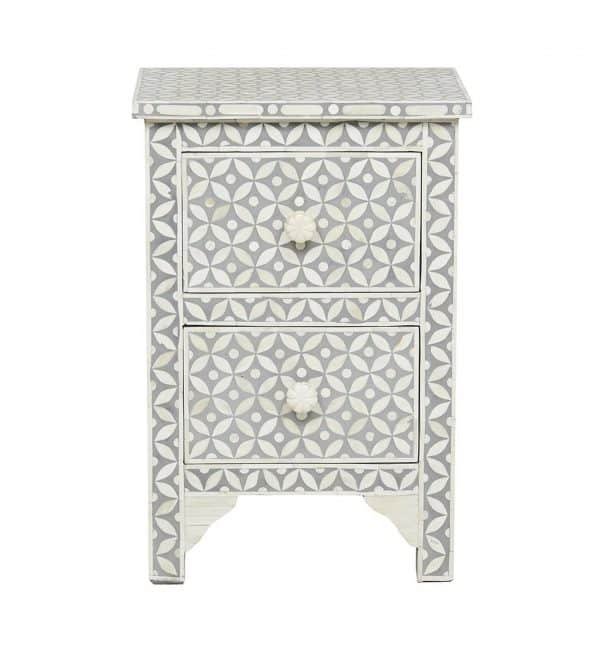 California Bone Inlay Nightstand