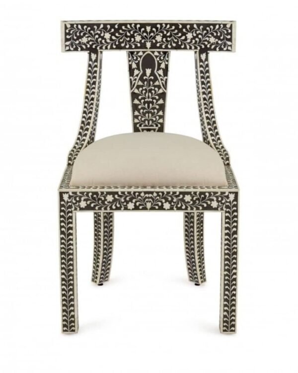 Handcrafted Bone Inlay Chair