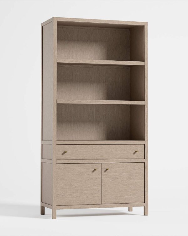 Natural Wooden Bookshelf