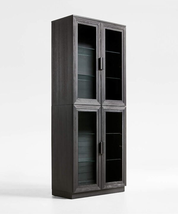 Glass-door Wooden Bookcase
