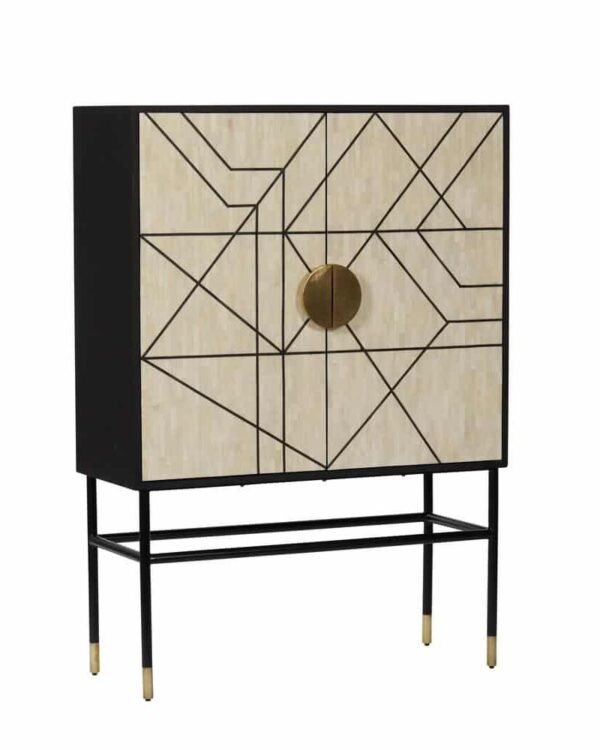Manhattan Bone Inlay Bar Cabinet