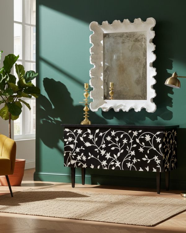 Bone Inlay Entryway Console / Mannat Bone Console