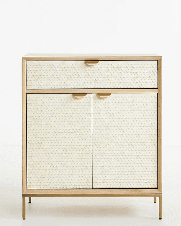 Fish Scale Bone Inlay Cabinet Neutral