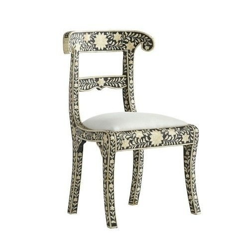 Floral Bone Inlay Chair