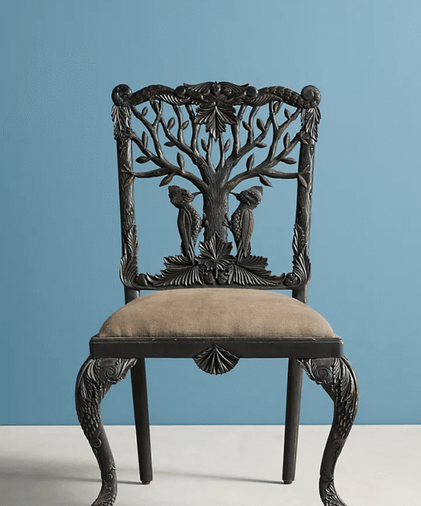 Handcarved Woodpecker Dining Chair