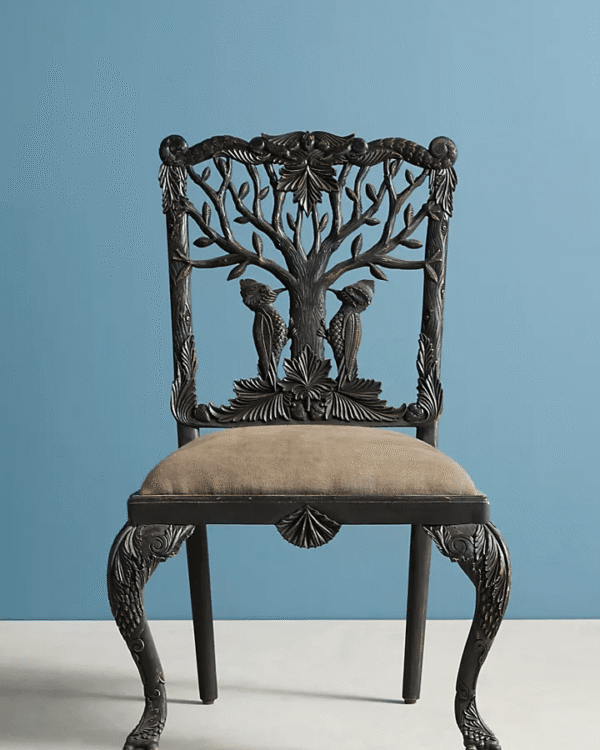 Handcarved Woodpecker Dining Chair