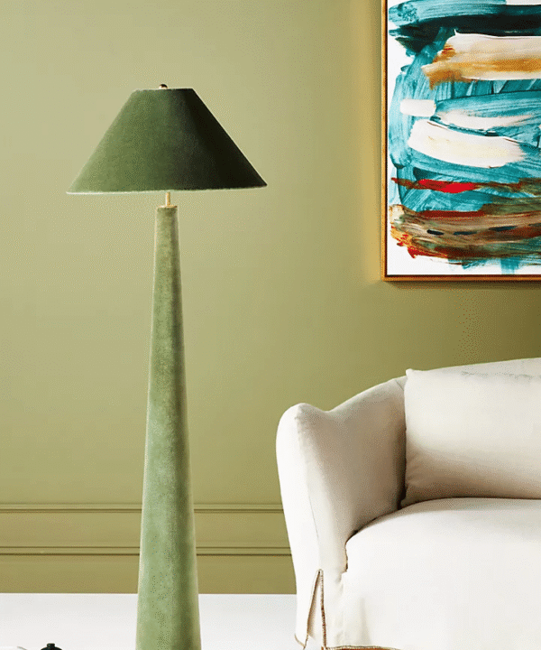 Jade Velvet Floor Lamp