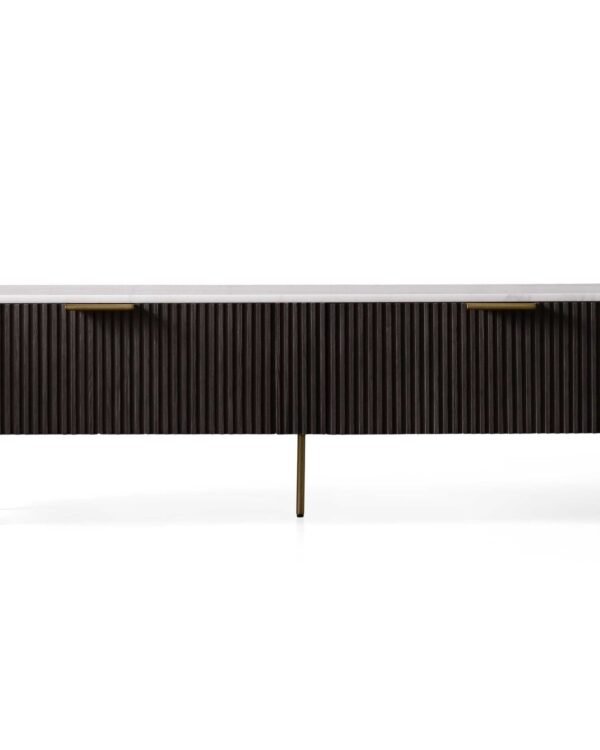 Fluted Low Media Console