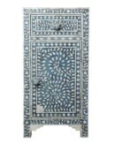 Pearl Inlay Tall Floral Bedside