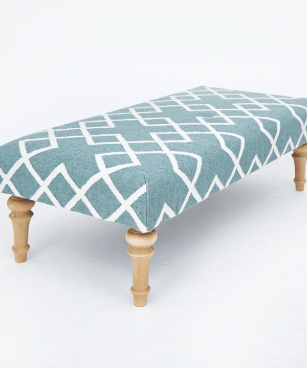 Netra Teal Wooden Bench