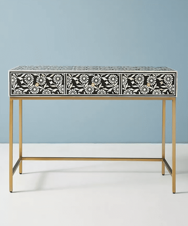 Raavi Bone Inlay Desk
