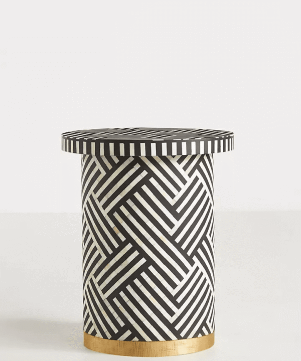 Bone Inlay side Table