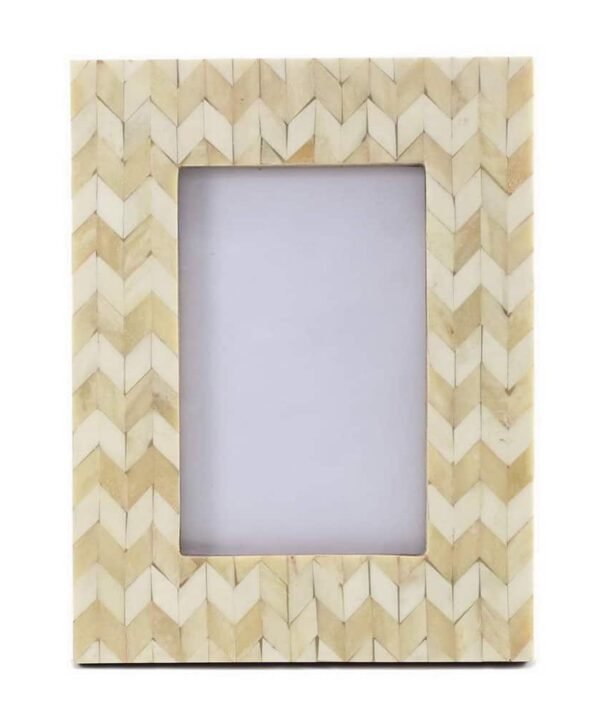 Chevron Bone Inlay Photo Frame