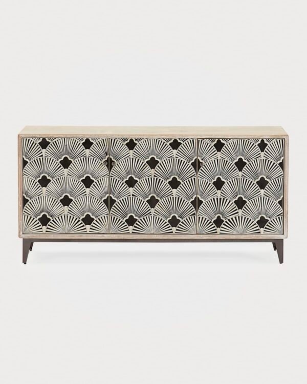 Aura Bone Inlay Media Cabinet