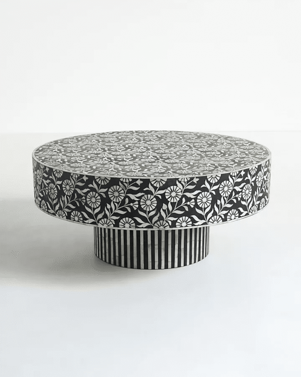 Sunflower Bone Inlay Coffee Table
