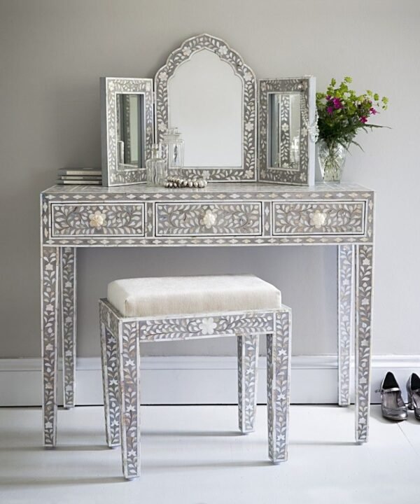 Mother of Pearl Inlay Vanity Combo in Grey