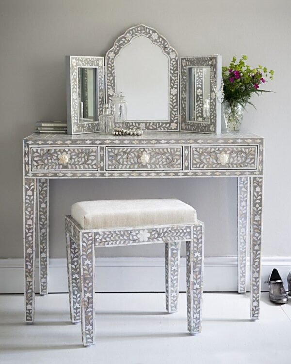 Mother of Pearl Inlay Vanity Combo in Grey