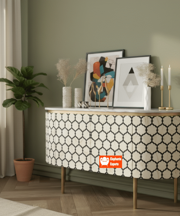 Sapan Bone Inlay Sideboard