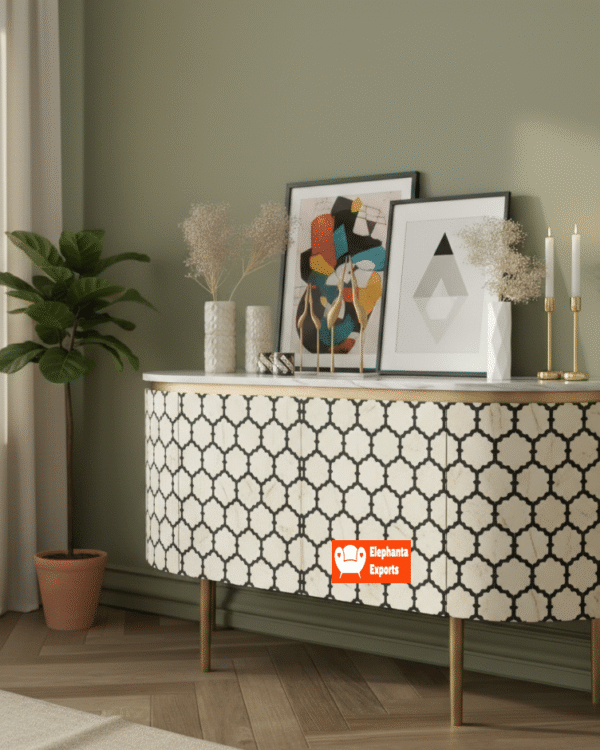Sapan Bone Inlay Sideboard