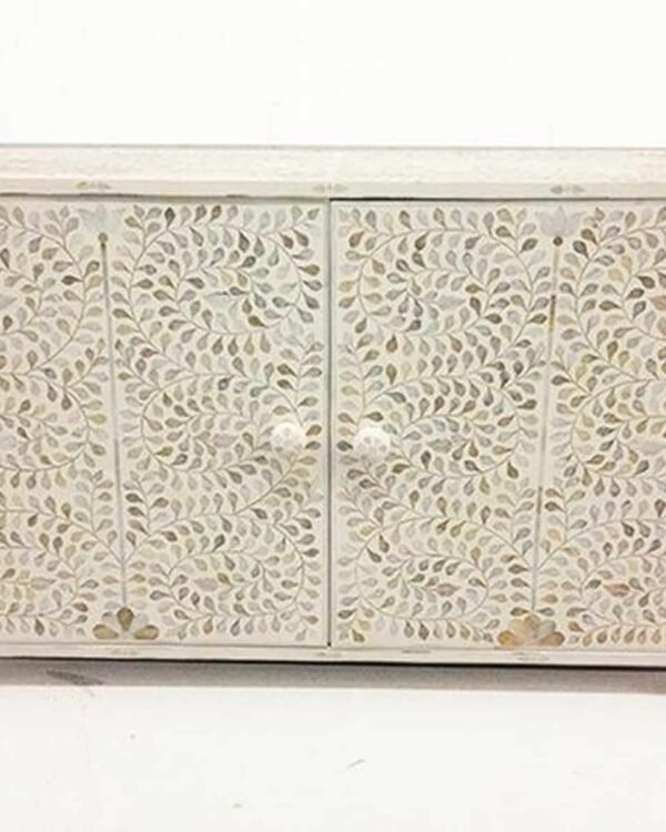 Mother of Pearl Inlay Sideboard / Buffet in White